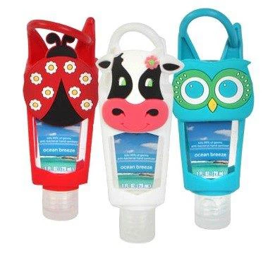Hand Sanitizer Gel Bottles Alcohol Cute Silicone Holders
