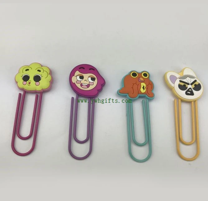 Fashion 3D Soft PVC Silicone Bookmark, Christmas Souvenir Bookmark