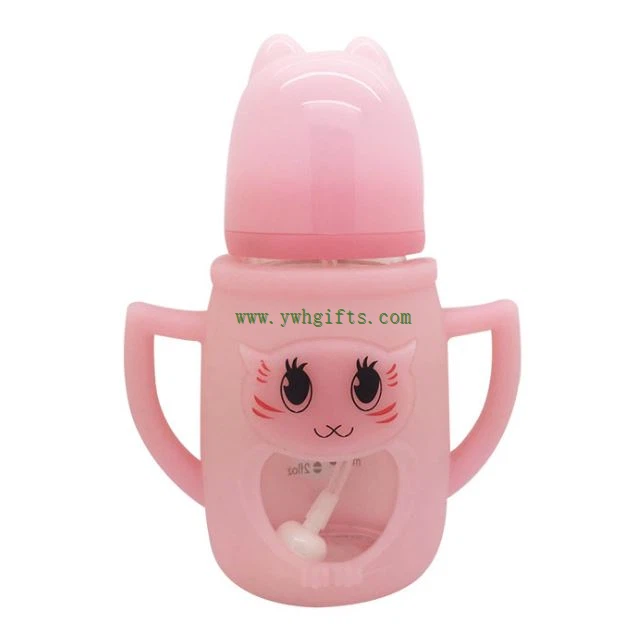Hot Sale Cute Silicone Bottle Sleeve For Baby's Milk Bottle