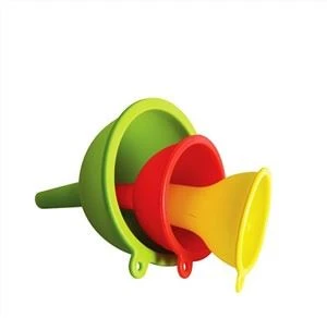 OEM / ODM אביזרי מטבח מתקפל משפך מתקפל סיליקון מתקפל משפך