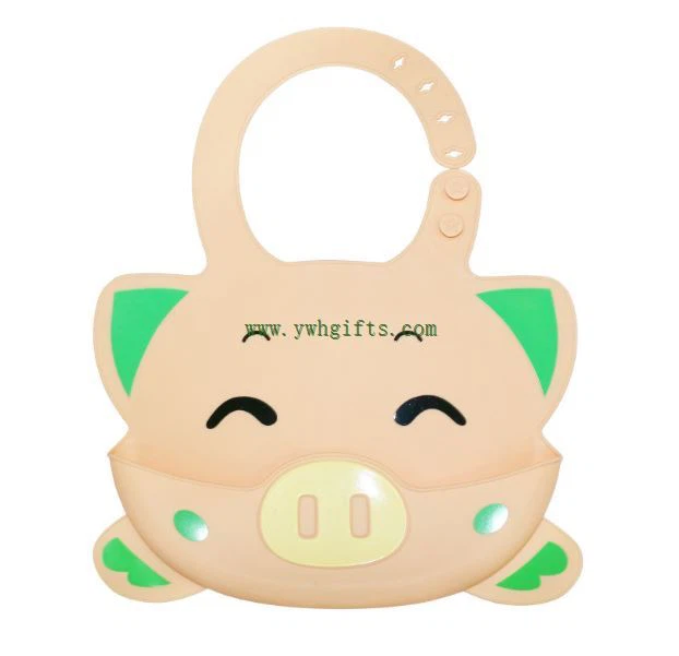 Food-grade Kids Silicone Saliva Pocket Waterproof Baby Bibs